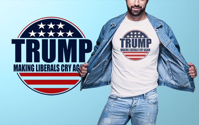 27 trump 2020 best bundles tshirt design completed with PSD File editable text