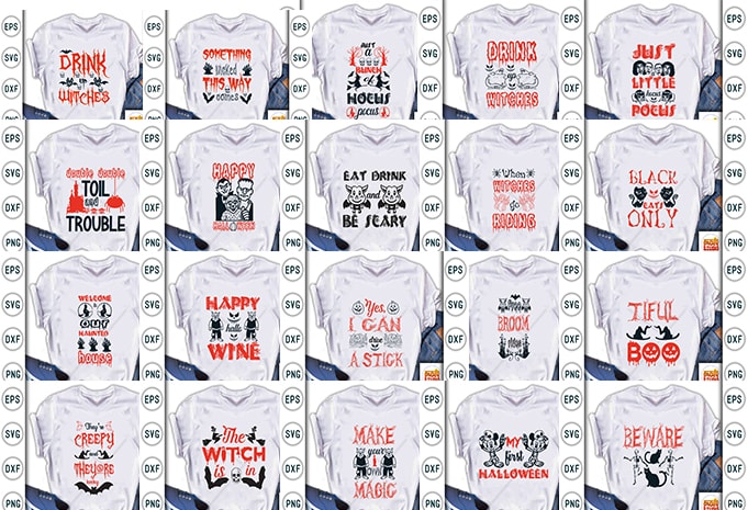 Best Selling Halloween Quotes Tshirt designs Bundle