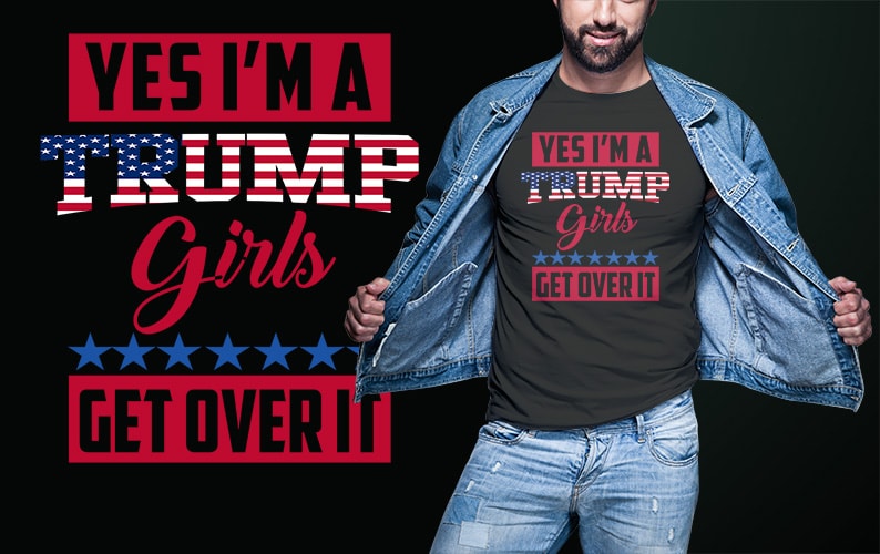 27 trump 2020 best bundles tshirt design completed with PSD File editable text