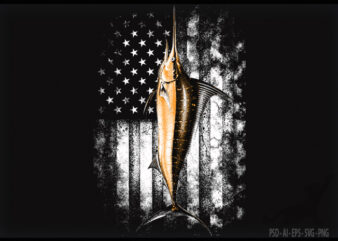 American Marlin t shirt vector