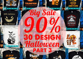 Big Sale Halloween SVG, Happy Halloween SVG, Witch SVG, Cat SVG, Boo SVG, Digital Download t shirt template