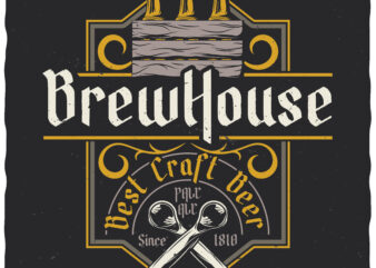 Best Craft Beer. Editable t-shirt design.