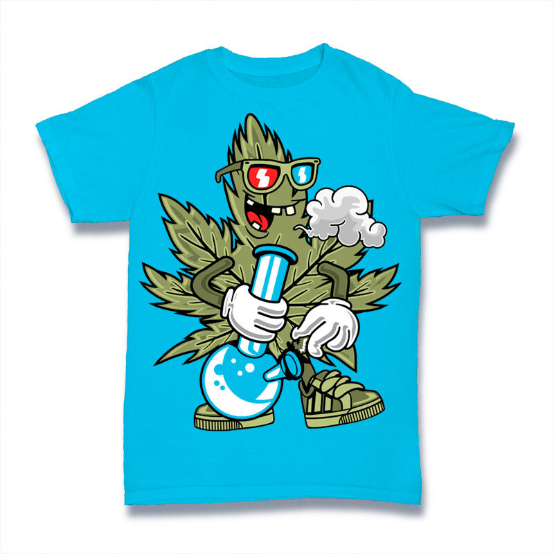 Canabis Smoking Cartoon