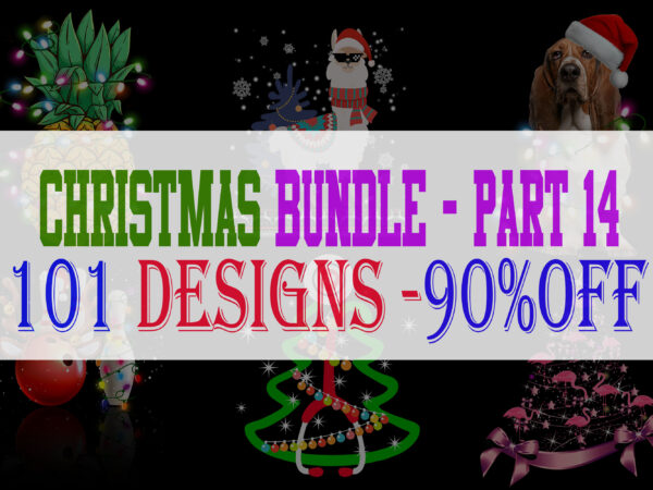 Christmas Bundle 14 – 101 designs – 90% OFF Christmas Bundle 14 – 101 designs – 90% OFF