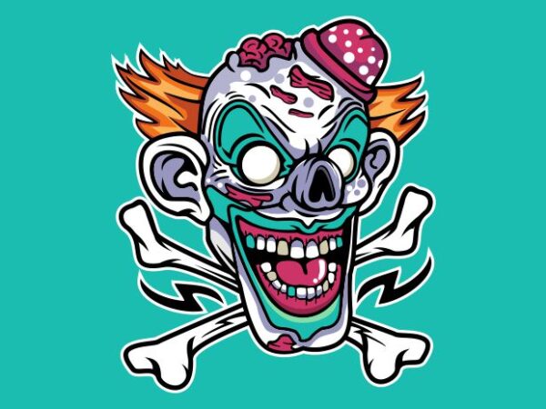 Clown t shirt vector file