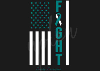 Anxiety SVG, Anxiety Awareness SVG,Figt Flag svg, Teal Ribbon SVG, Fight Cancer svg, Awareness Tshirt svg, Digital Files