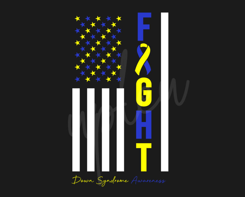 Down Syndrome SVG, Down Syndrome Awareness SVG, Yellow And Blue Ribbon SVG, Fight Cancer svg, Fight Flag svg,Awareness Tshirt svg, Digital Files