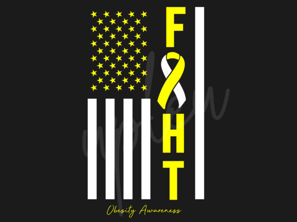Obesity svg,obesity awareness svg, yellow ribbon svg,fight flag svg, fight cancer svg, awareness tshirt svg, digital files