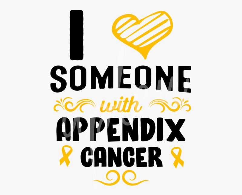 I Love Someone With Appendix Cancer SVG, Appendix Awareness SVG, Amber Ribbon SVG, Fight Cancer svg, Awareness Tshirt svg, Digital Files