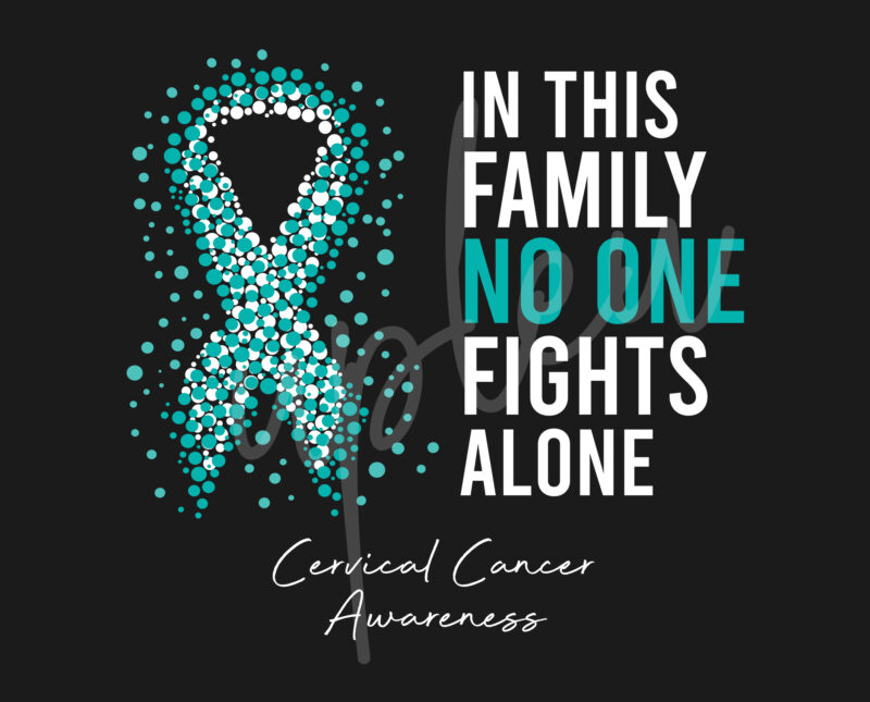 READY TO PRESS  Teal Blue Ribbon Nobody Fights Alone  Sublimation Transfers