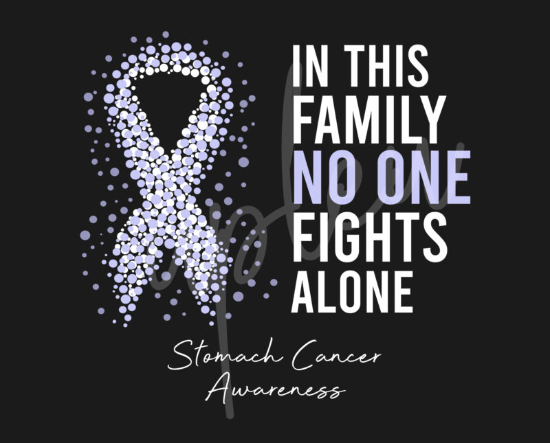 Stomach Cancer SVG,In This Family No One Fights Alone Svg,Stomach Cancer Awareness SVG, Periwinkle Ribbon SVG,Fight Cancer svg, Awareness Tshirt svg, Digital Files