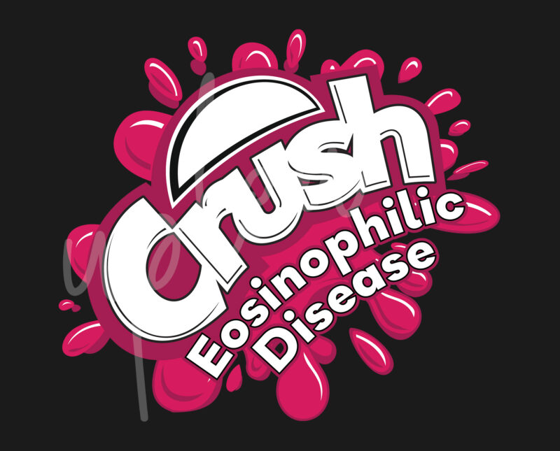 Crush Eosinophilic Disease SVG, Crush Eosinophilic Disease Awareness SVG, Fuchsia Ribbon SVG, Fight Cancer svg, Awareness Tshirt svg, Digital Files, Digital Download