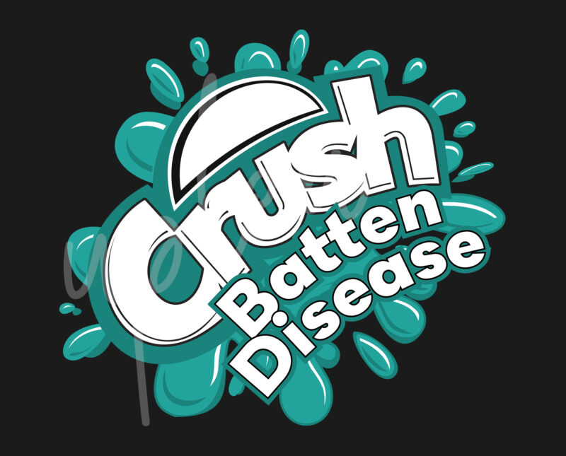 Crush Batten Disease SVG, Crush Batten Disease Awareness SVG, Teal Ribbon SVG, Fight Cancer svg, Awareness Tshirt svg, Digital Files, Digital Download