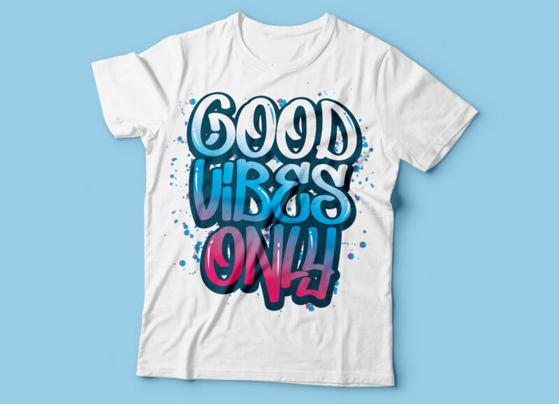 five tshirt graffiti design | graffiti tshirt design