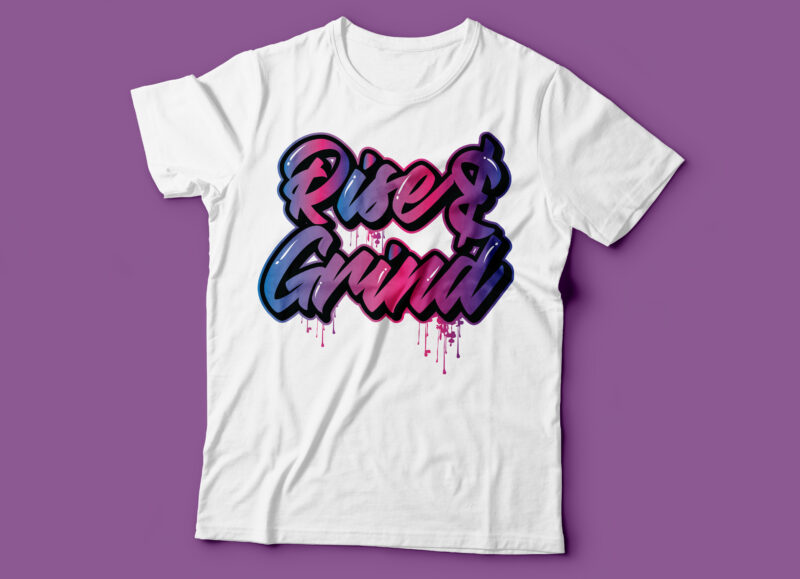 five tshirt graffiti design | graffiti tshirt design