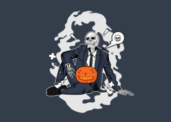 Halloween Skull graphic t shirt