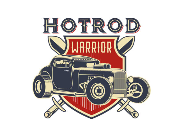 Hotrod warrior fullcolor graphic t shirt