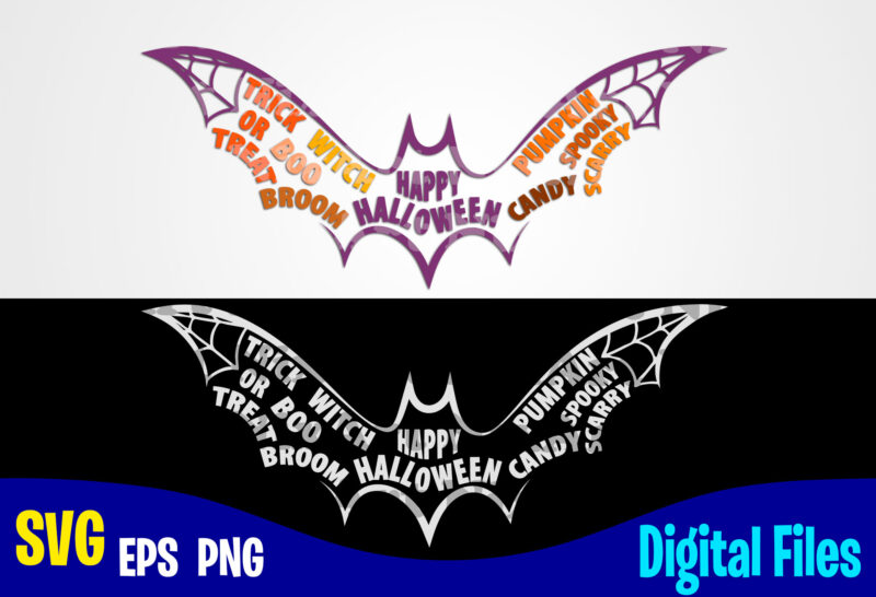 Halloween Bat, Happy Halloween, Halloween, Halloween svg, Funny Halloween design svg eps, png files for cutting machines and print t shirt designs for sale t-shirt design png