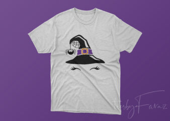 Halloween Witch Hat Artwork for sale graphic t shirt