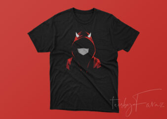 Horror Anonymous face t shirt design for sale