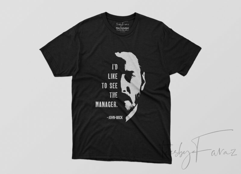 John Wick Inspired | Quotes Pack of 12 T shirt Design commercial use t-shirt design