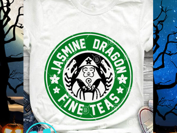 Jasmine dragon fine teas svg, starbucks svg, coffee svg, jasmine dragon svg vector clipart