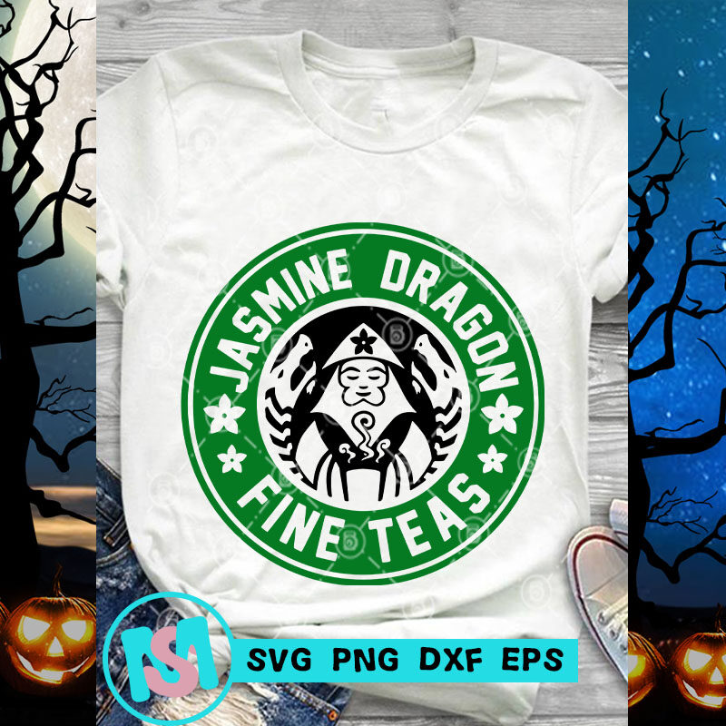 Jasmine Dragon Fine Teas SVG, Starbucks SVG, Coffee SVG, Jasmine Dragon SVG