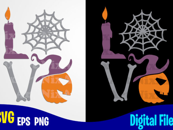 Love halloween, pumpkin svg, halloween, halloween svg, funny halloween design svg eps, png files for cutting machines and print t shirt designs for sale t-shirt design png