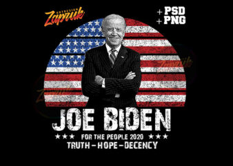 Joe Biden for the people 2020 tshirt design PNG PSD