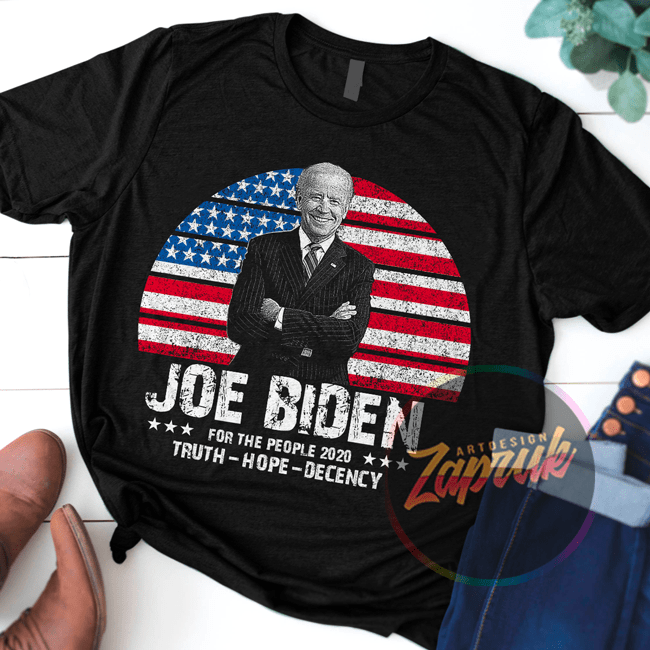 Joe Biden for the people 2020 tshirt design PNG PSD