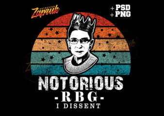 Notorious RBG i dissent tshirt design