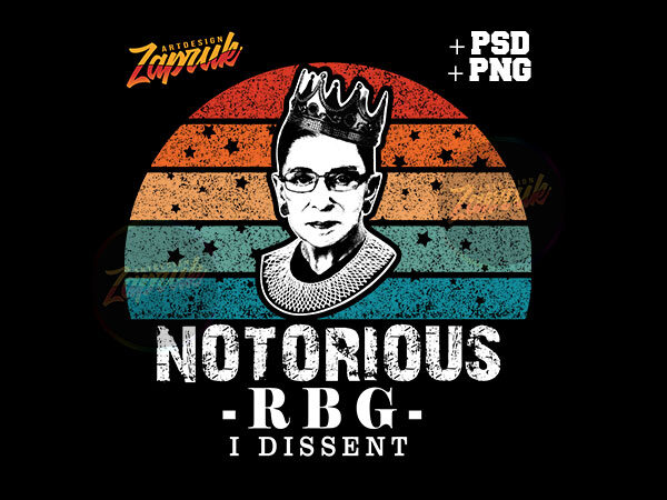 Notorious rbg i dissent tshirt design