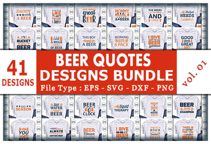  Best Selling Beer Tshirt designs Bundle