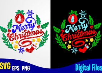 Merry Christmas, Merry Christmas svg, Holly Jolly, Christmas svg, Funny Christmas design svg eps, png files for cutting machines and print t shirt designs for sale t-shirt design png