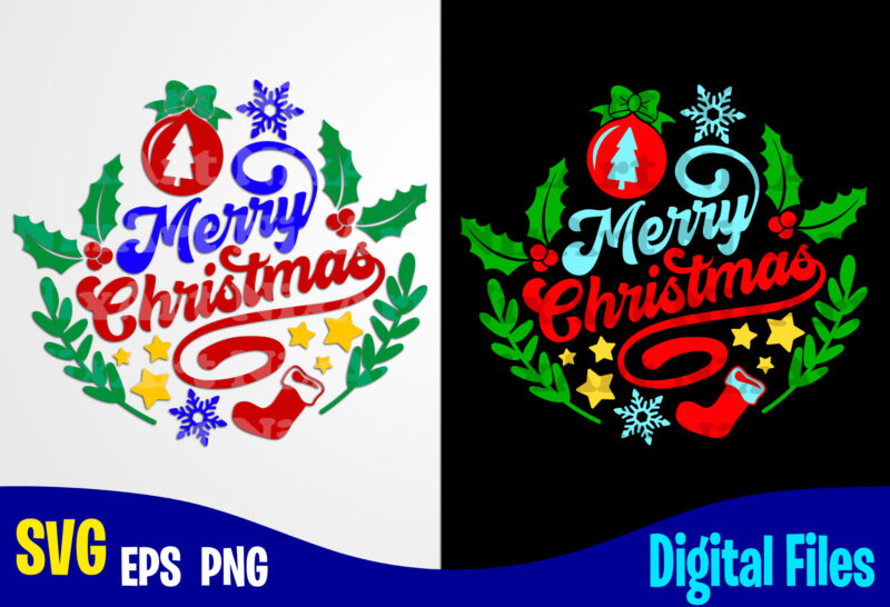 Merry Christmas, Merry Christmas svg, Holly Jolly, Christmas svg, Funny Christmas design svg eps, png files for cutting machines and print t shirt designs for sale t-shirt design png