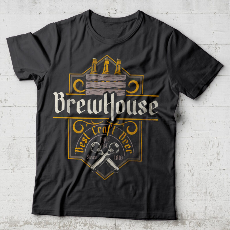 Best Craft Beer. Editable t-shirt design.