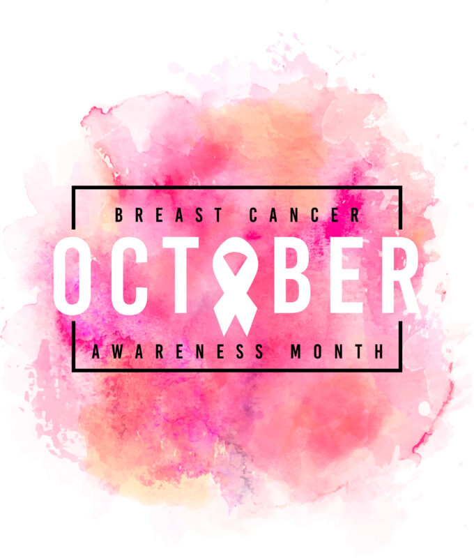 October Breast Cancer Awareness Month – eps – png – ai banner style design