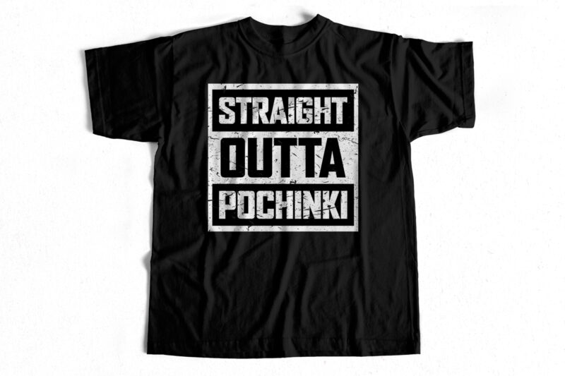 Straight Outta Pochinki – Gamers t-shirt design