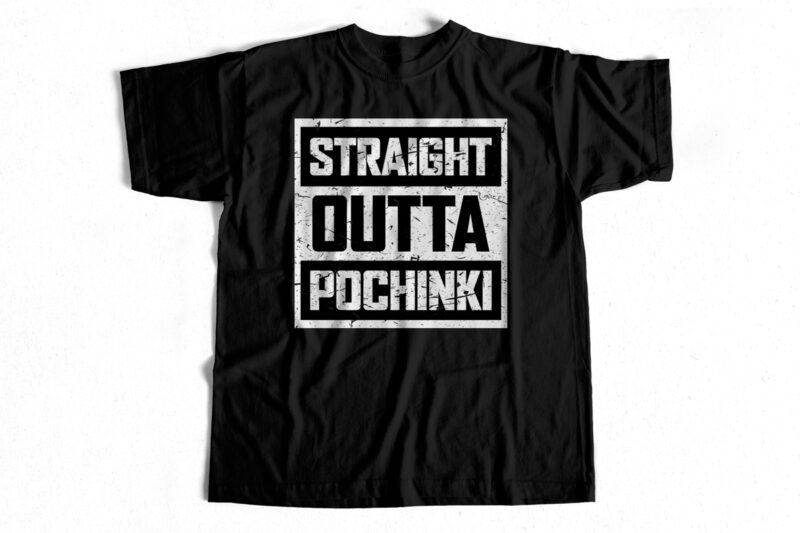 Straight Outta Pochinki – Gamers t-shirt design