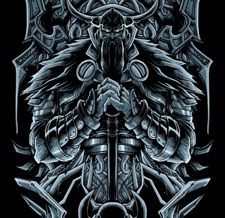 The viking gods tshirt design