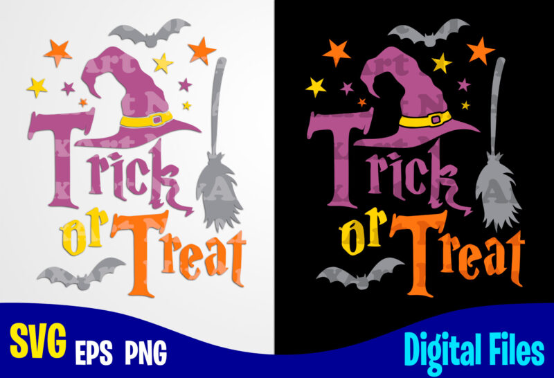 Trick or Treat, Hocus Pocus svg, Halloween, Halloween svg, Funny Halloween design svg eps, png files for cutting machines and print t shirt designs for sale t-shirt design png