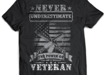 veteran never enderestimate psd file editable tshirt design part2 no 13