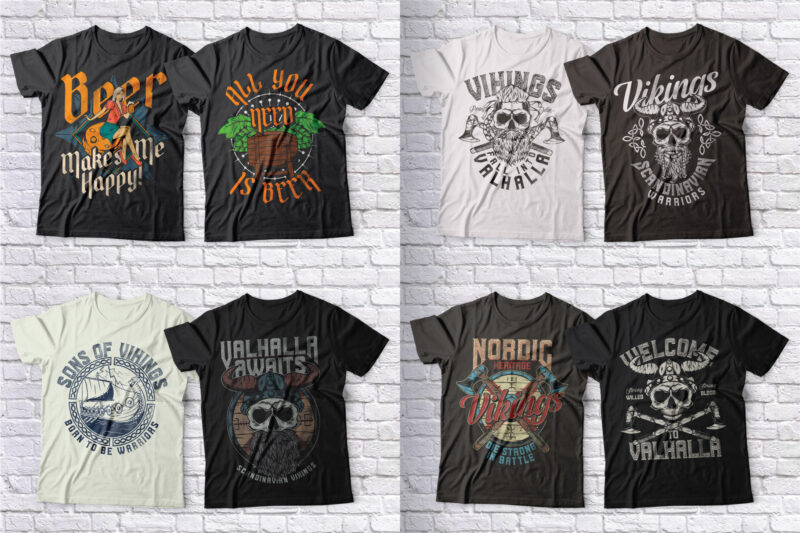 High Quality 104 T-shirt Designs Bundle