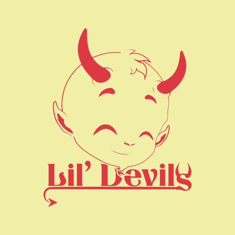 Lil' Devils vector, Skull Lil' Devils Svg, Lil' Devils Svg, Devils svg, Sugar Skull Svg, Skull Svg, Skull vector, Sugar skull art vector, Skull with flower Svg, Skull Tattoos Svg,