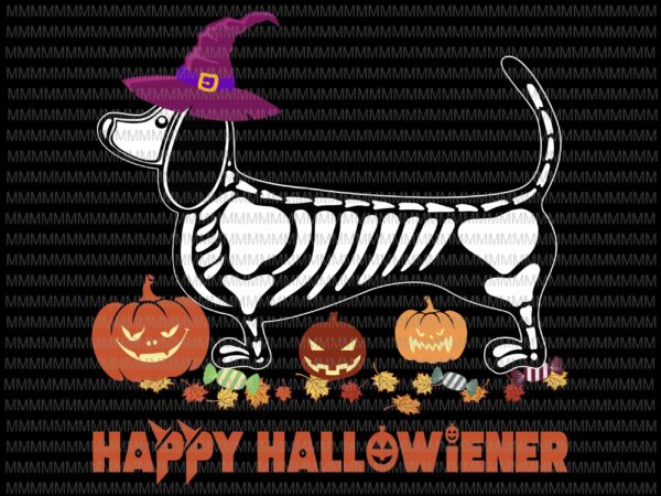 Happy halloweiner svg, daschund dog lovers svg, png, cut files, funny daschund svg, halloween daschund, halloween svg, png, dxf, eps, ai file graphic t shirt