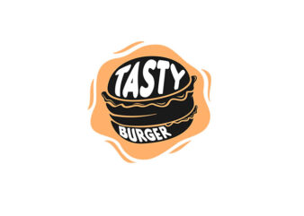 Tasty Burger Vector T-shirt Design
