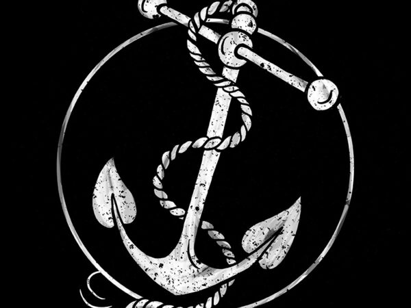 Anchor t shirt vector