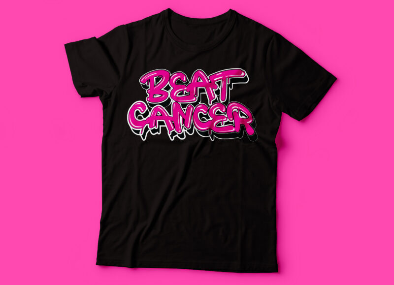 cancer awareness six tshirt design bundle | fight cancer | beat cancer | f*uck cancer | cancer survivour