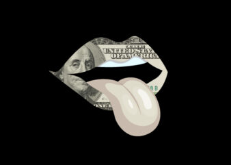 Dollar lips – buy t shirt design artwork