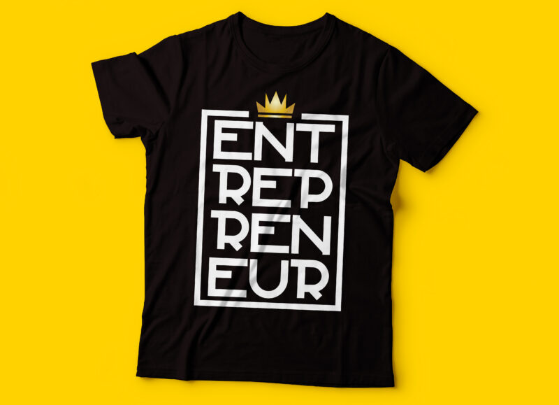 entrepreneur tshirt esign bundle | five tshirt design | future millionaire | the entrepreneur